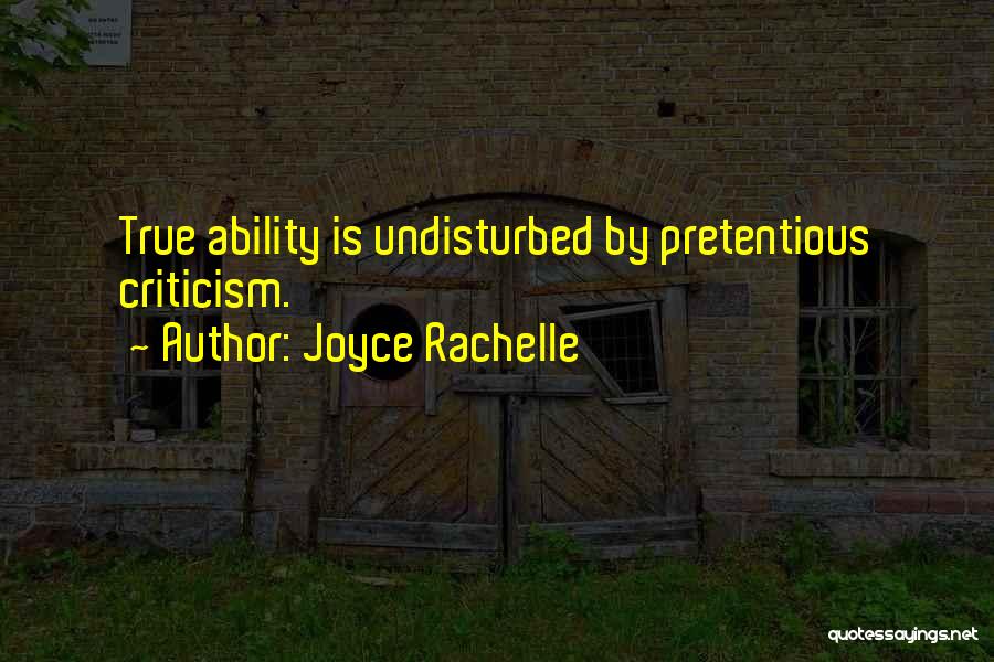Quiet Confidence Quotes By Joyce Rachelle