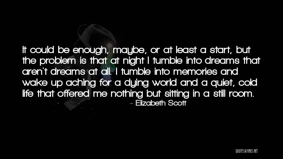 Quiet Night In Quotes By Elizabeth Scott Quiet Night In Quotes By Elizabeth Scott