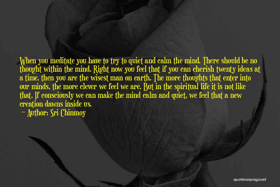 Quiet The Mind Quotes By Sri Chinmoy