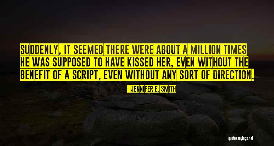 Quilometros De Vantagens Quotes By Jennifer E. Smith Quilometros De Vantagens Quotes By Jennifer E. Smith