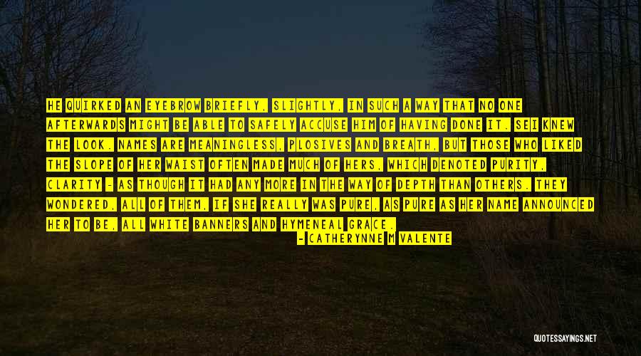 Quirked Eyebrow Quotes By Catherynne M Valente Quirked Eyebrow Quotes By Catherynne M Valente