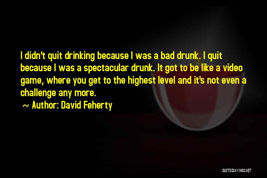 Quit Drinking Quotes By David Feherty