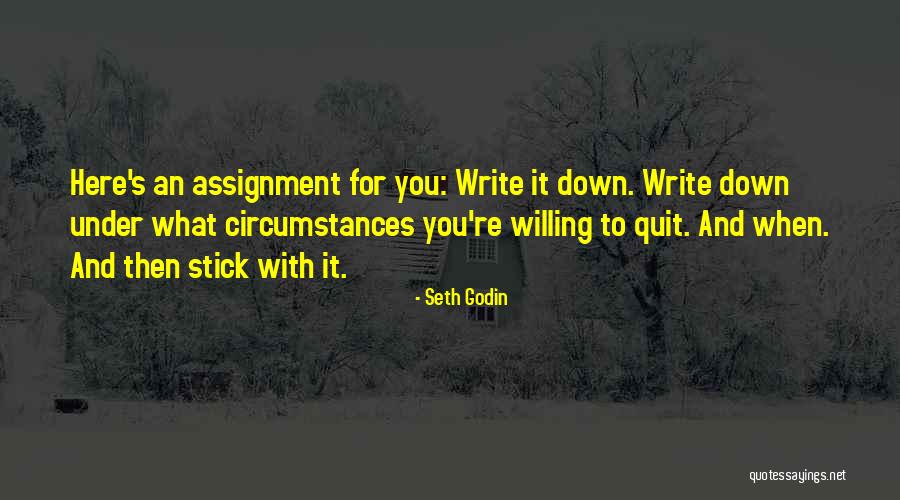 Quit Quotes By Seth Godin