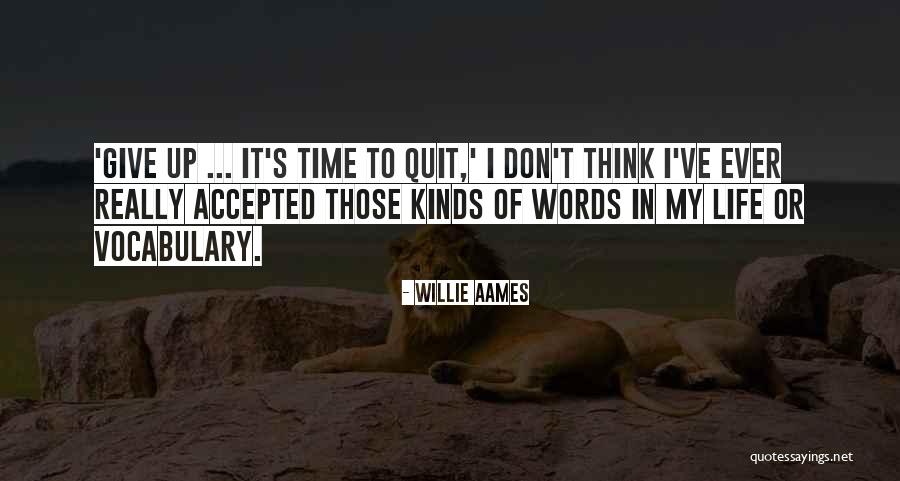 Quit Quotes By Willie Aames