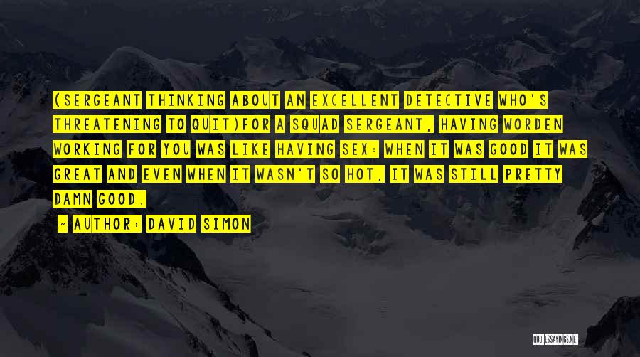 Quit Working Quotes By David Simon
