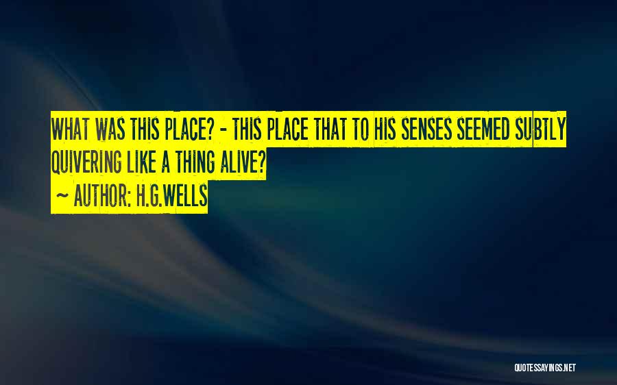 Quivering Quotes By H.G.Wells