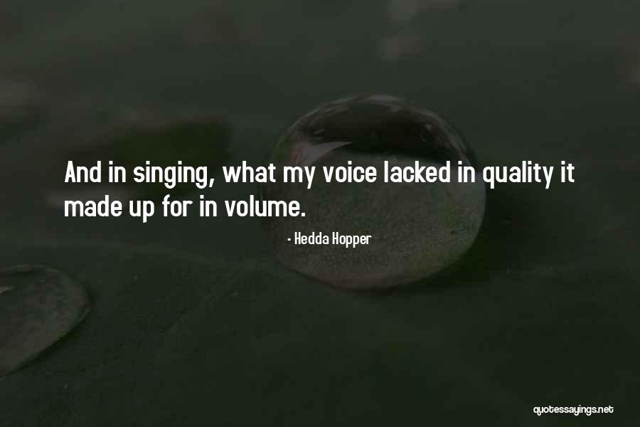 Quoma Quotes By Hedda Hopper