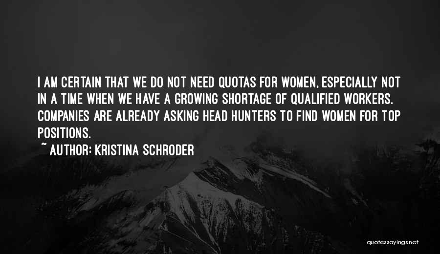 Quotas Quotes By Kristina Schroder