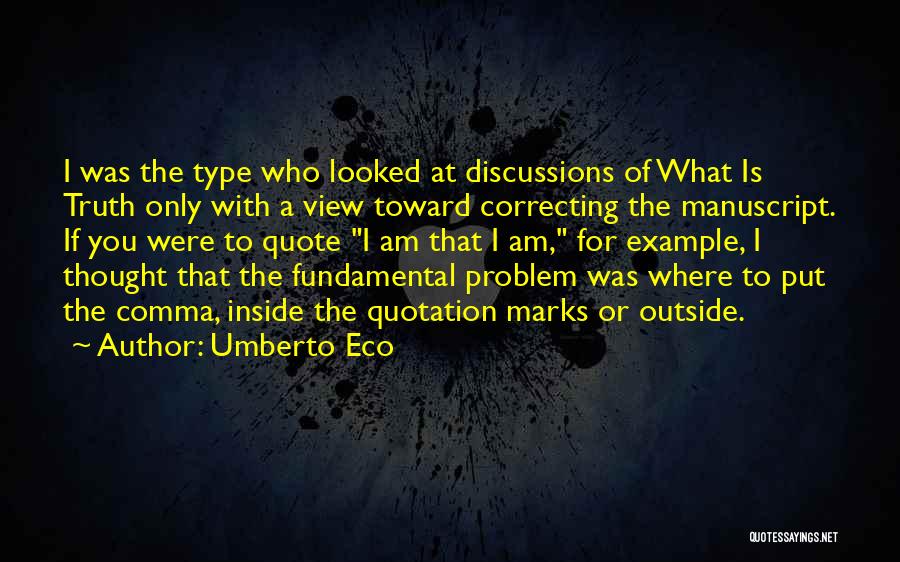 Quotation Inside Quotes By Umberto Eco