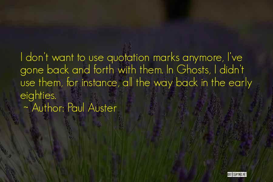 Quotation Marks In Quotes By Paul Auster