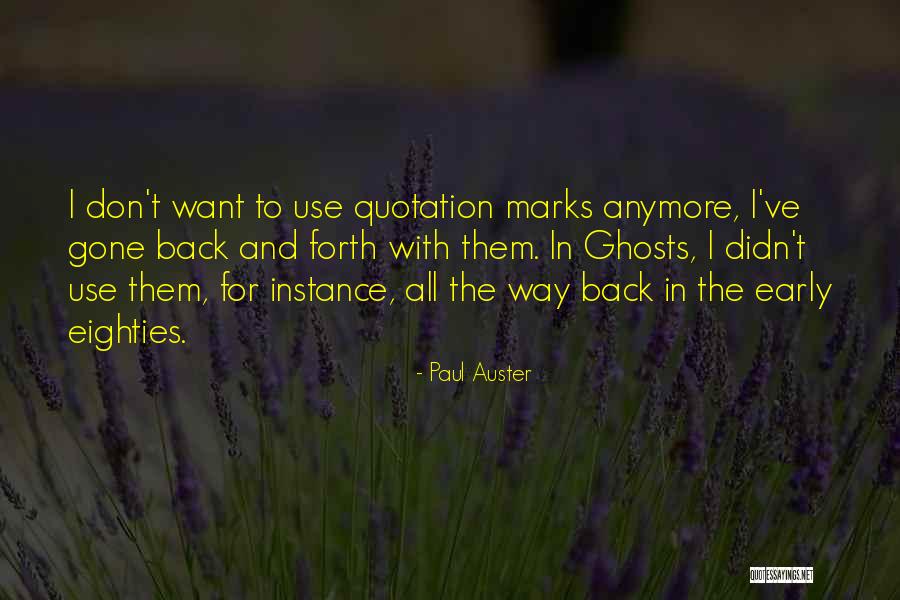 Quotation Marks In Quotes By Paul Auster