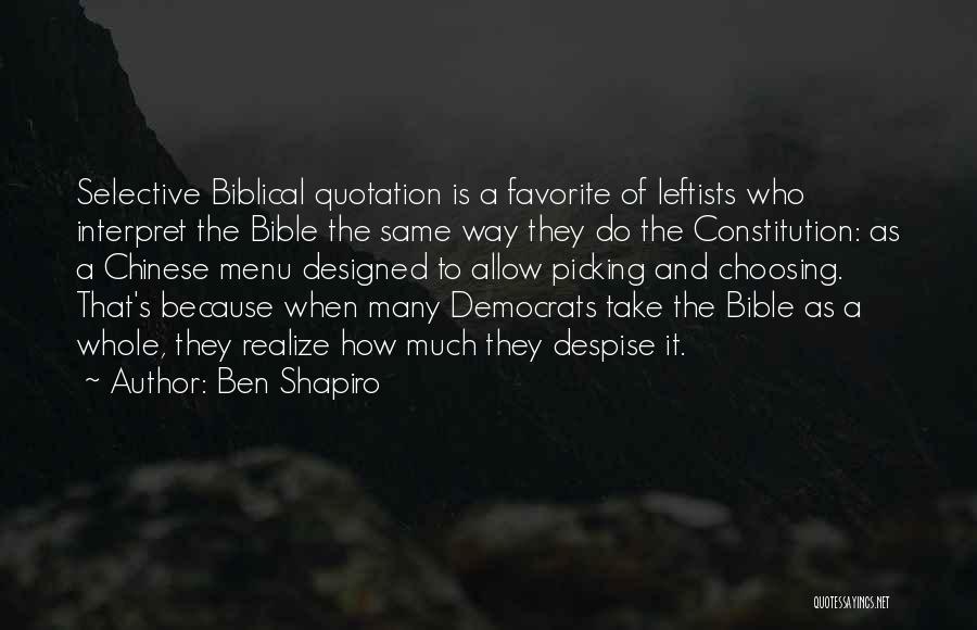 Quotation Within Quotes By Ben Shapiro