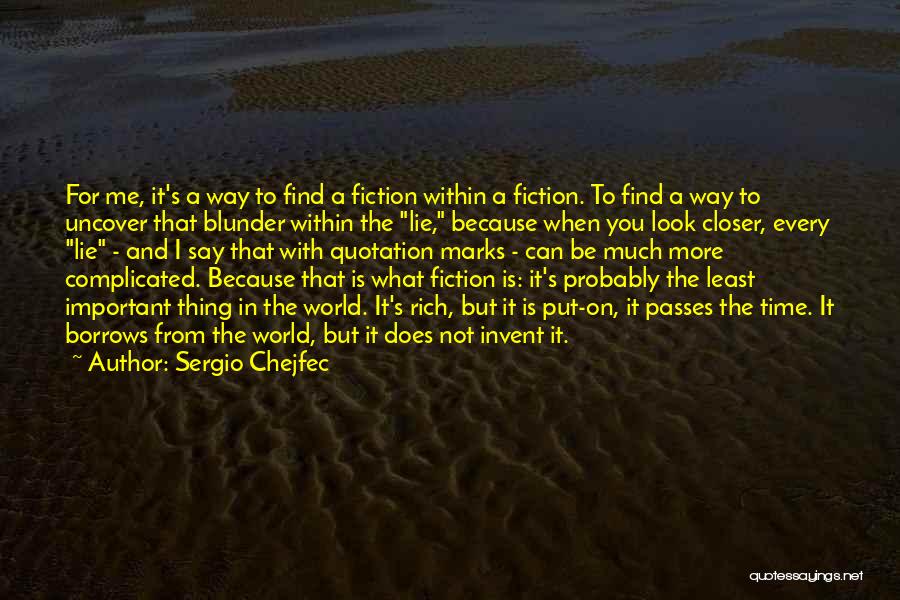 Quotation Within Quotes By Sergio Chejfec