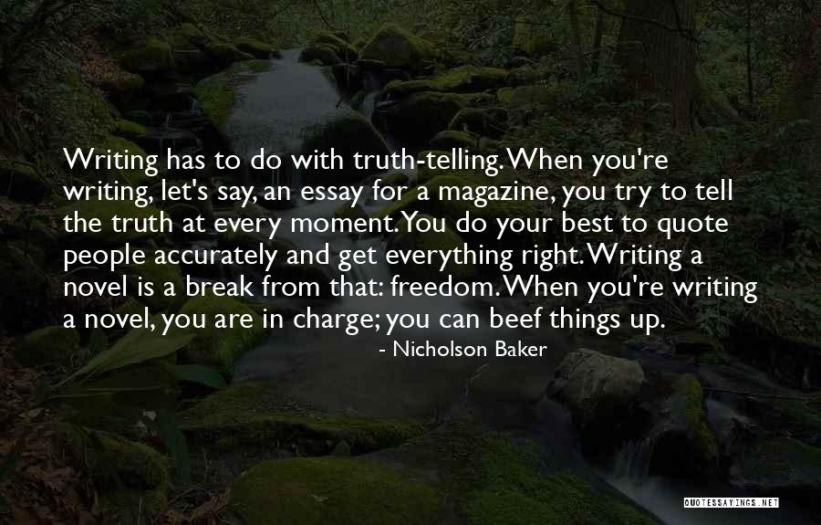 Quote From Novel Quotes By Nicholson Baker Quote From Novel Quotes By Nicholson Baker