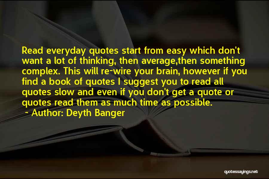 Quote To Start Over Quotes By Deyth Banger