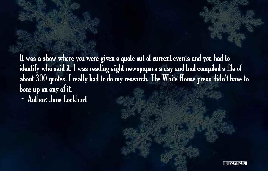 Quotes About Reading Quotes By June Lockhart