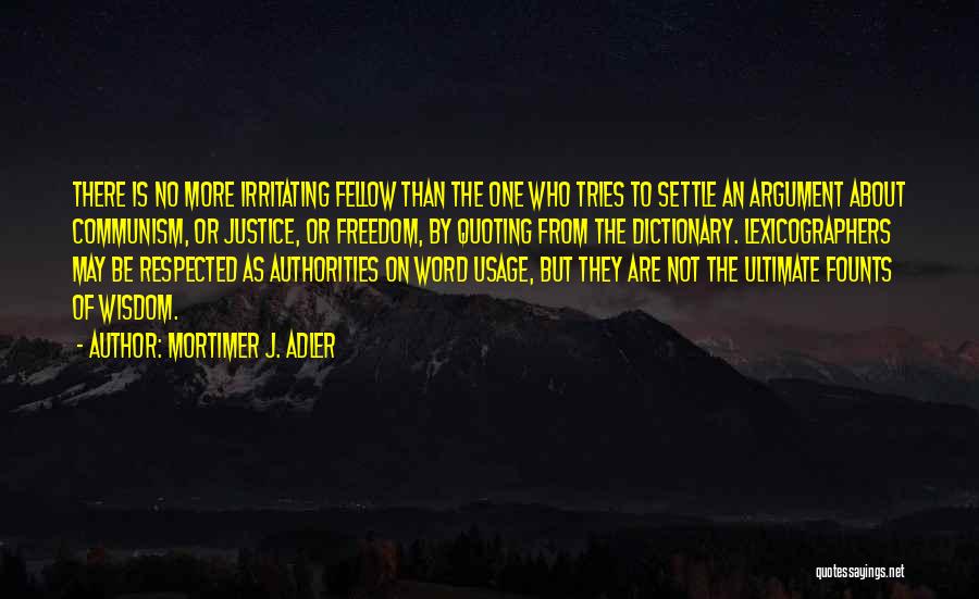 Quoting Quotes By Mortimer J. Adler