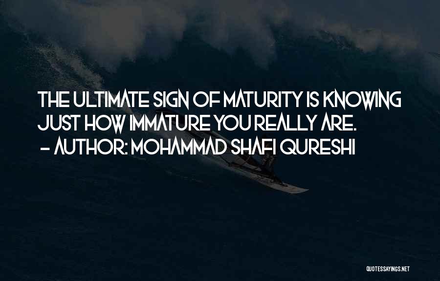 Qureshi Quotes By Mohammad Shafi Qureshi