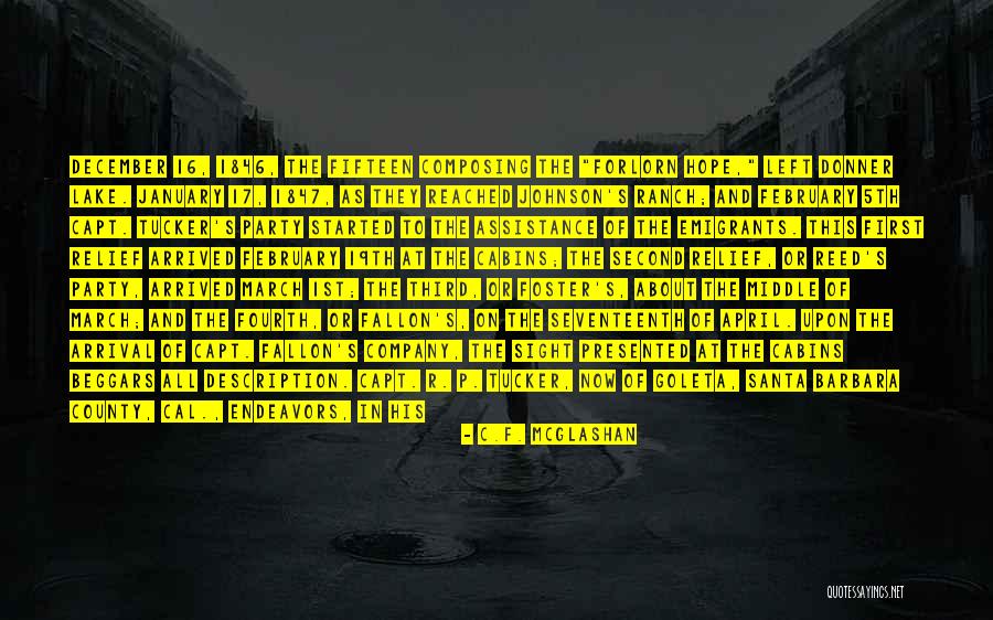 R F A Quotes By C.F. McGlashan R F A Quotes By C.F. McGlashan