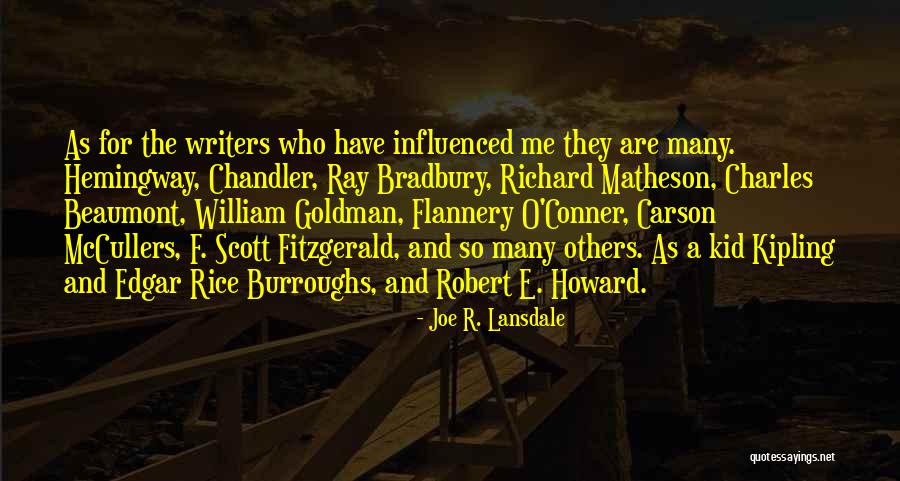 R F A Quotes By Joe R. Lansdale R F A Quotes By Joe R. Lansdale