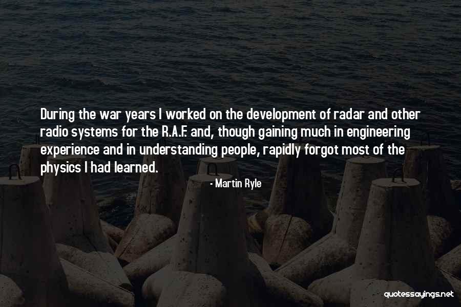 R F A Quotes By Martin Ryle R F A Quotes By Martin Ryle