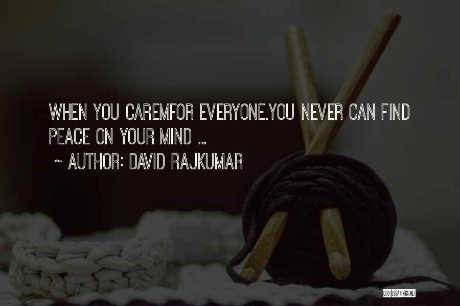 R Rajkumar Quotes By David Rajkumar