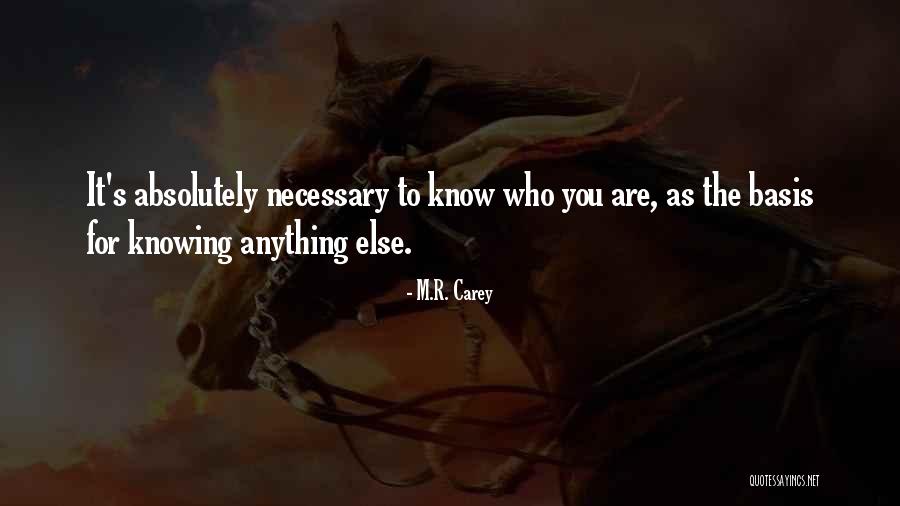 R S M Quotes By M.R. Carey R S M Quotes By M.R. Carey