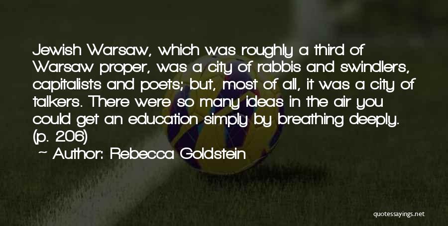 Rabbis Quotes By Rebecca Goldstein