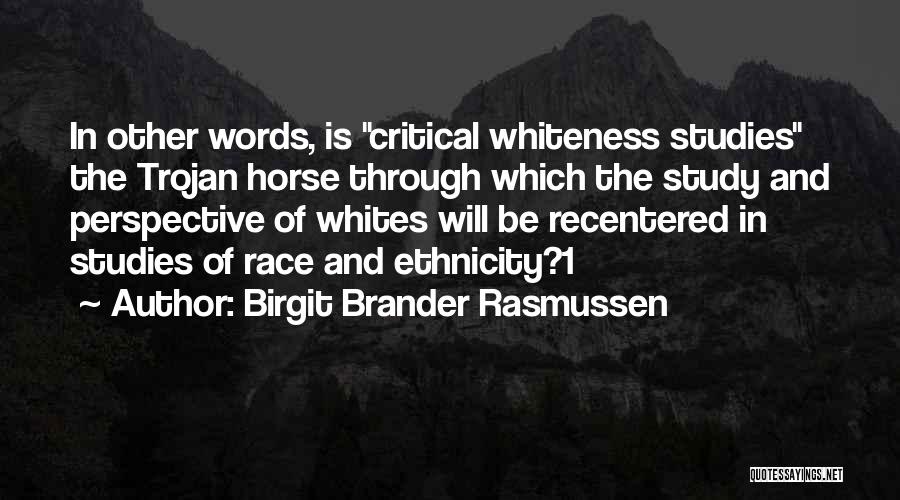 Race And Ethnicity Quotes By Birgit Brander Rasmussen