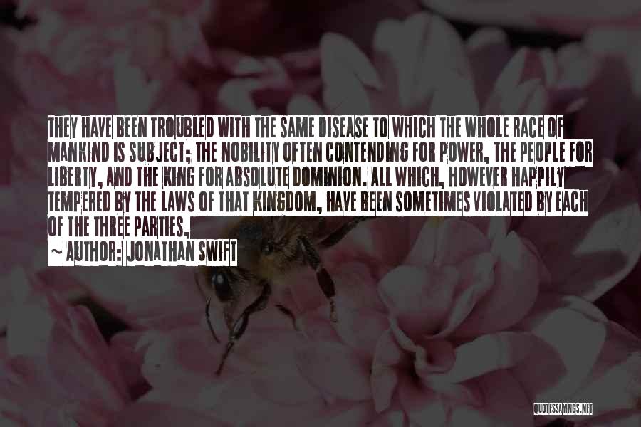 Race And Power Quotes By Jonathan Swift