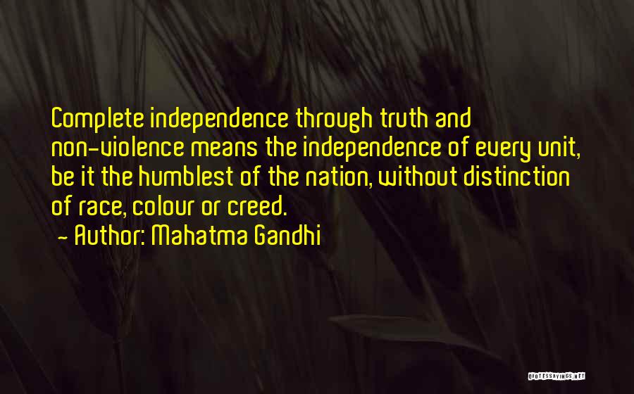 Race And Quotes By Mahatma Gandhi