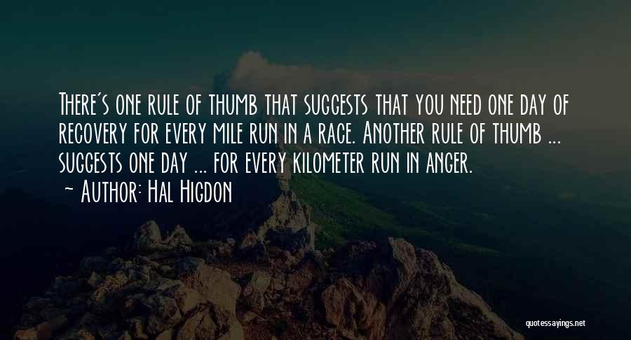Race Day Quotes By Hal Higdon