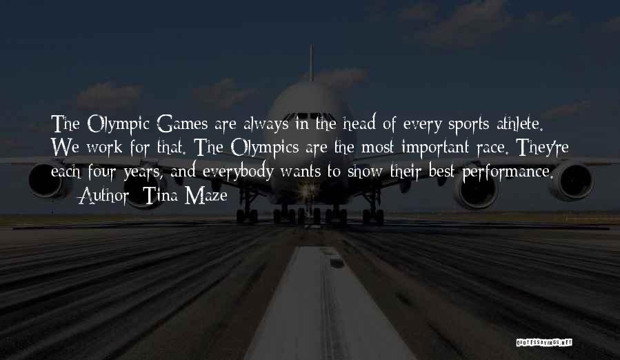 Race In Sports Quotes By Tina Maze