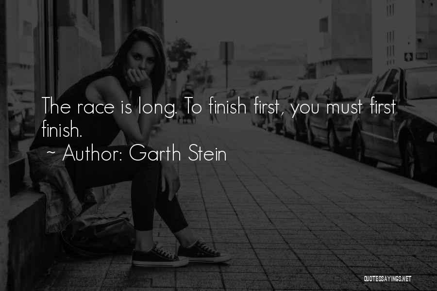 Race To Finish Quotes By Garth Stein