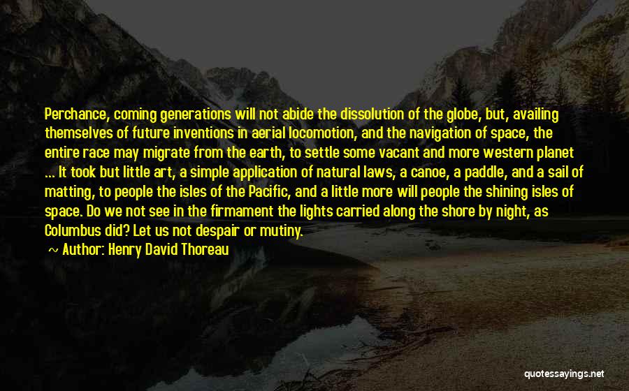 Race To Space Quotes By Henry David Thoreau