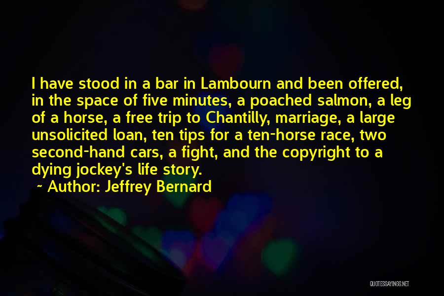 Race To Space Quotes By Jeffrey Bernard