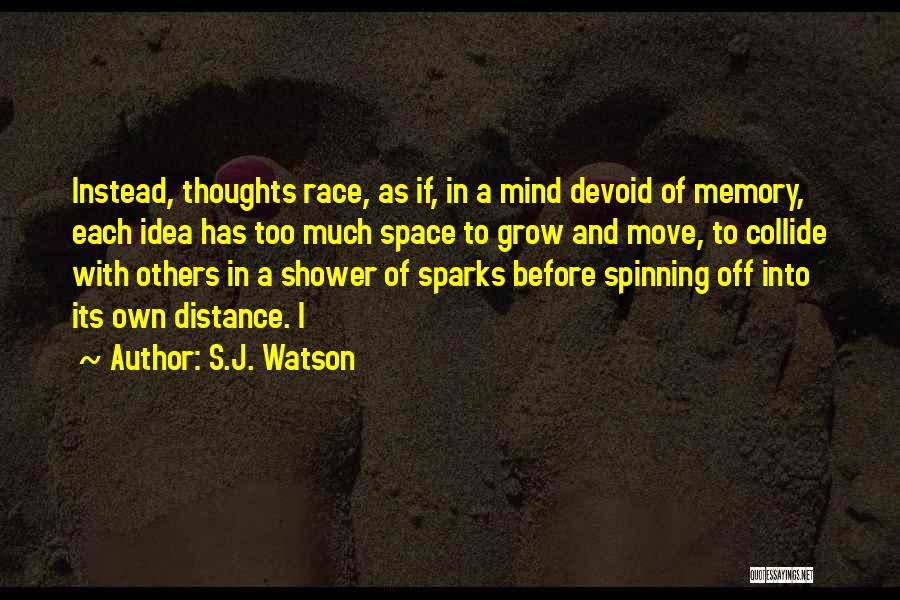 Race To Space Quotes By S.J. Watson