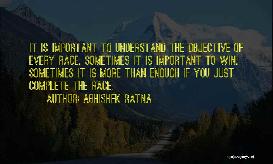 Race To Success Quotes By Abhishek Ratna