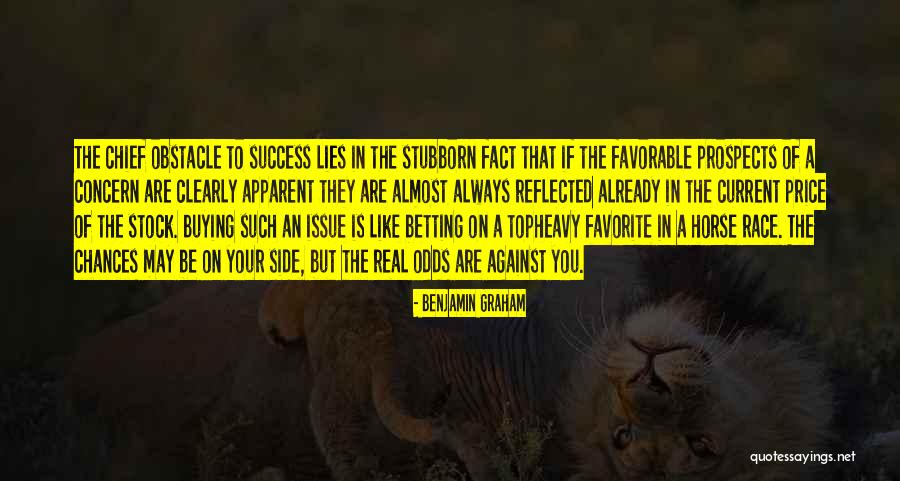 Race To Success Quotes By Benjamin Graham