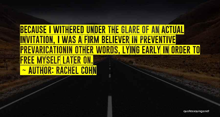 Rachel Cohn Quotes 1523148