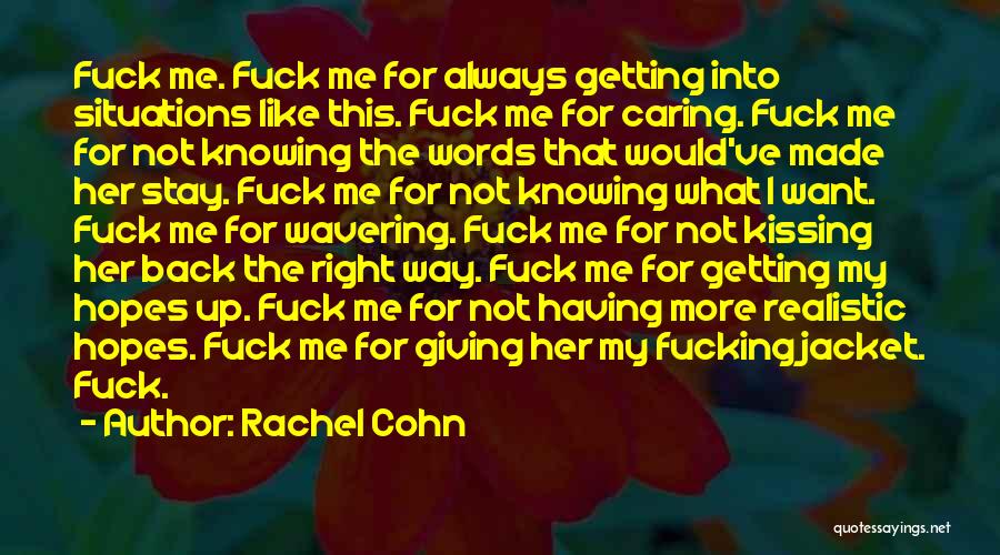 Rachel Cohn Quotes 2089652 Rachel Cohn Quotes 2089652