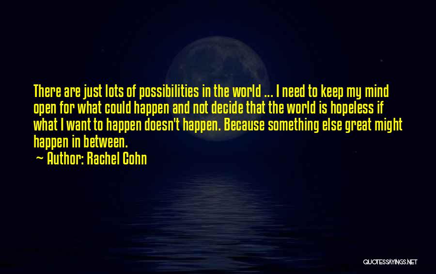 Rachel Cohn Quotes 726434