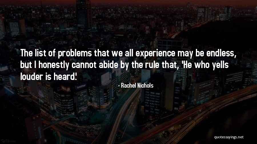 Rachel Nichols Quotes 1924410 Rachel Nichols Quotes 1924410