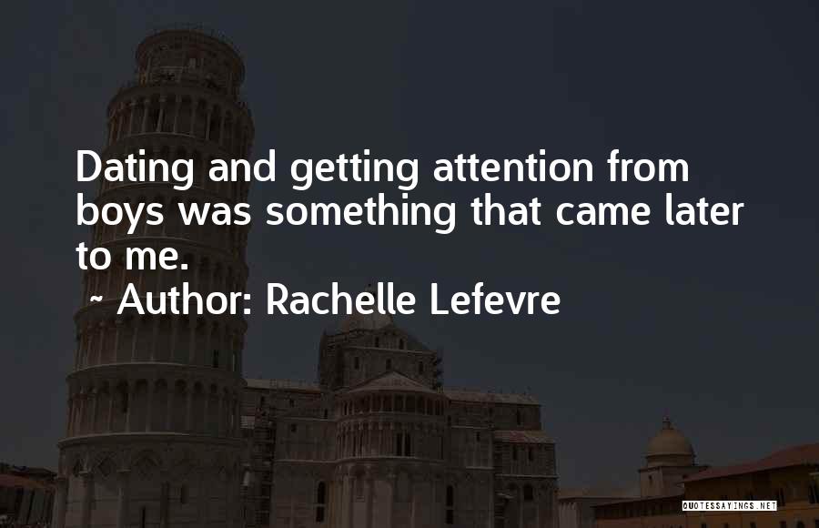 Rachelle Lefevre Quotes 290393