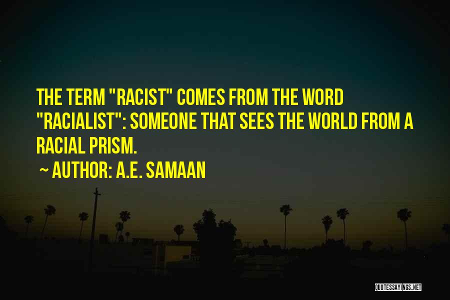 Racial Prejudice Quotes By A.E. Samaan