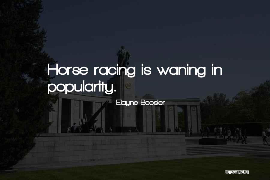 Racing Horse Quotes By Elayne Boosler Racing Horse Quotes By Elayne Boosler