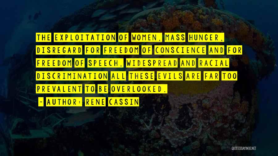 Racism And Discrimination Quotes By Rene Cassin