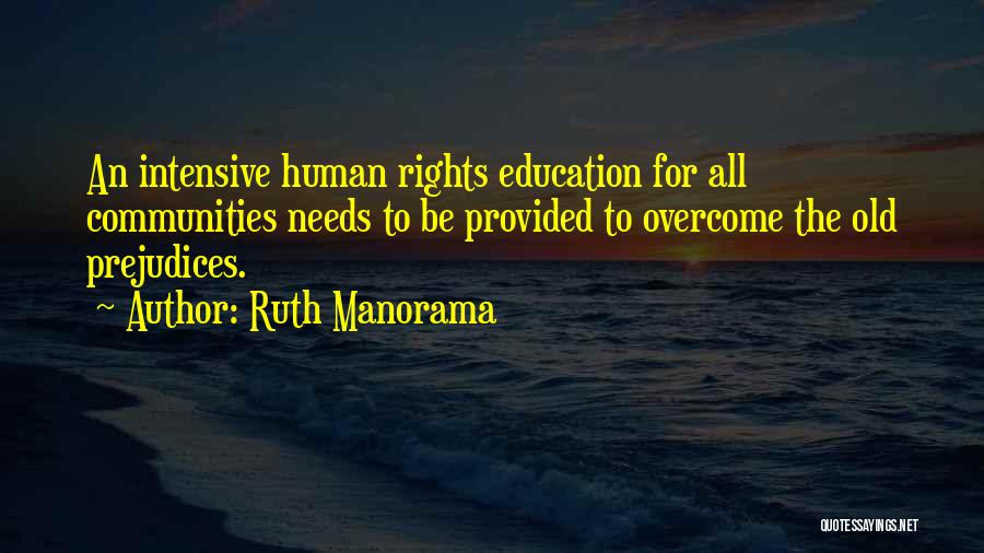 Racism And Education Quotes By Ruth Manorama