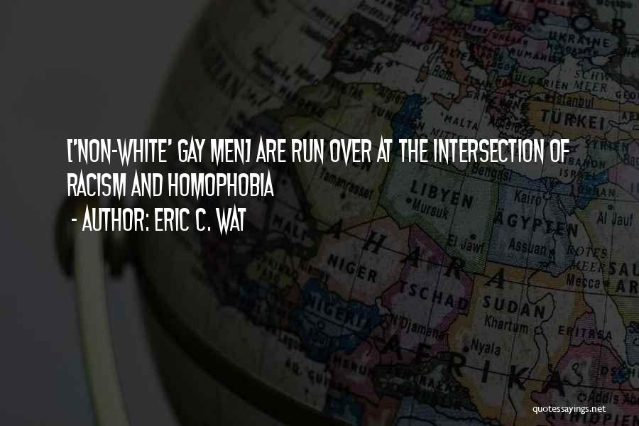 Racism And Homophobia Quotes By Eric C. Wat