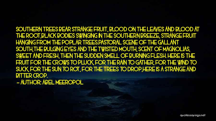 Racism In The South Quotes By Abel Meeropol